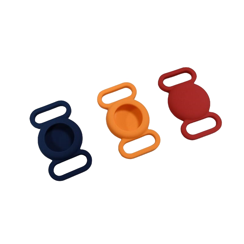 Customized Logo Cover GPS Tracker Pet Dog Cat Collar Loop Silicone Protective Cases for Apple AirTag Tracking Case Holder